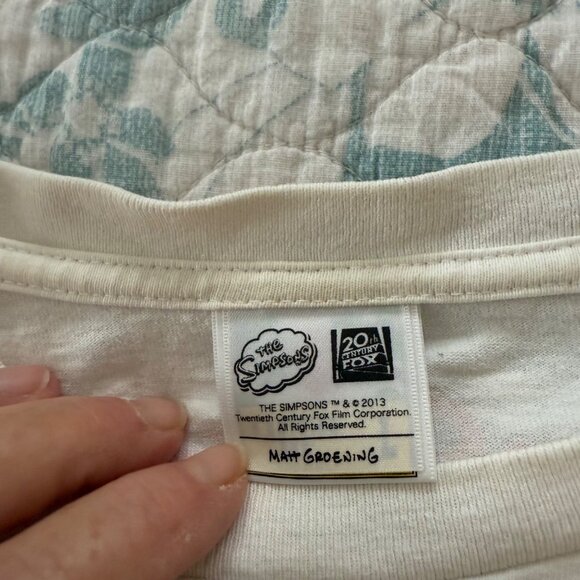 BAPE X The Simpsons Baby Milo Behind Bart Short Sleeve T-Shirt Sz L - Picture 3 of 7